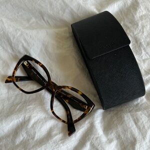 Prada Tortoiseshell Cat Eye Glasses (Frames Only)